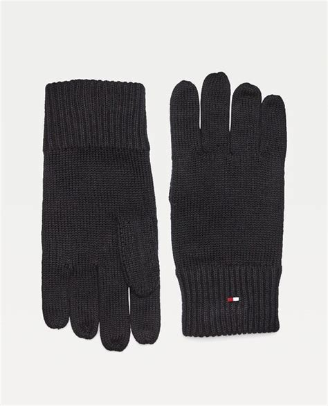 Tommy Hilfiger Guantes de cuero para hombre .